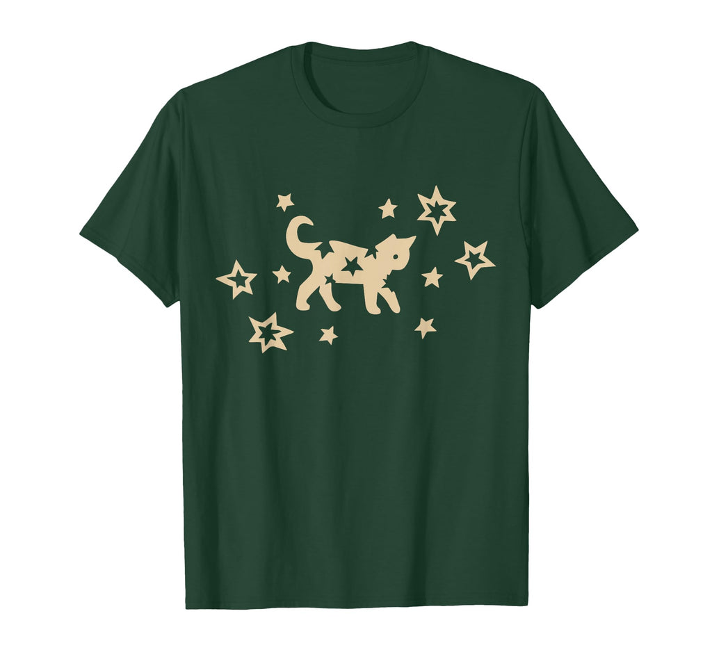 90S Y2K Scary Kitten Cat Grunge Stars T-Shirt - Custom Art Print for Adults - T-Shirt, Sweatshirt, Hoodie