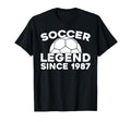 Birthday Soccer Team Sports Player T-Shirt - Minimalist Print Men Women - T-Shirt, Sweatshirt, Hoodie