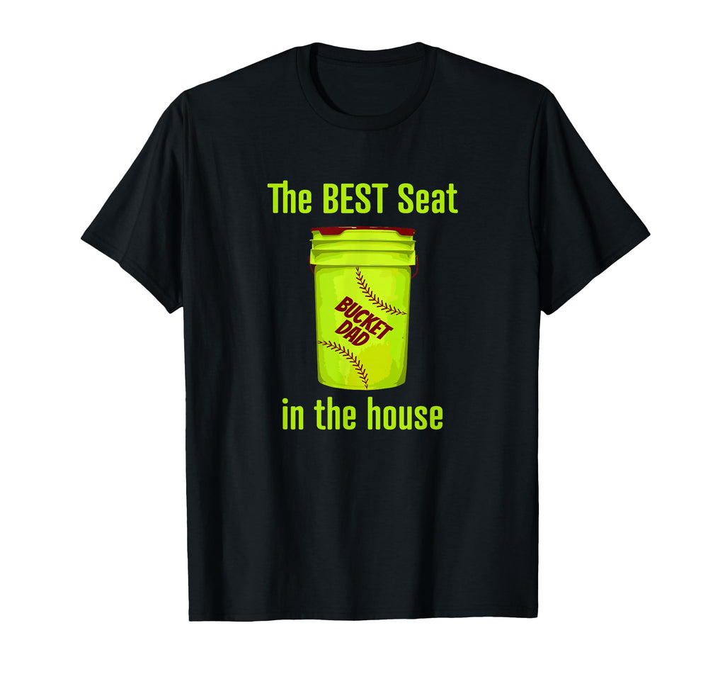 As Tees Softball Dad Best Seat House T-Shirt - Trendy Graphic Unisex - T-Shirt, Sweatshirt, Hoodie