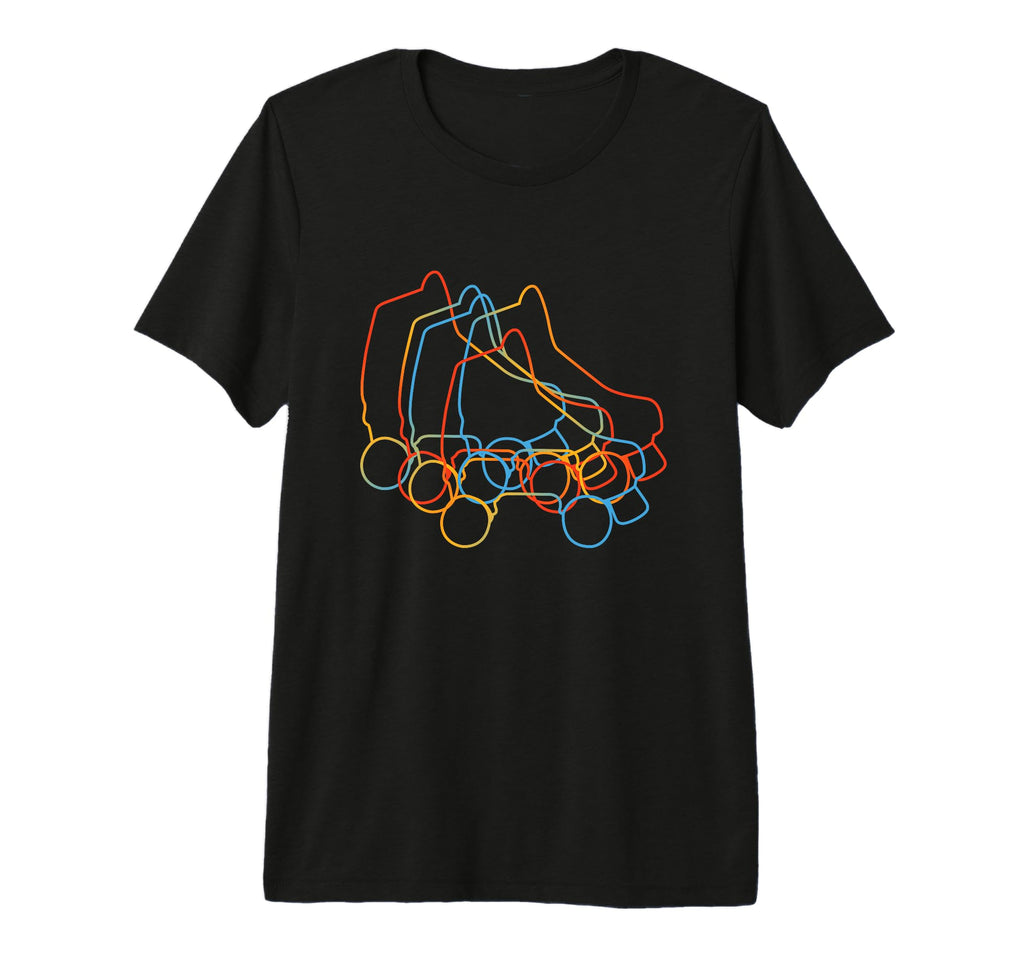 Roller Skates Roller Skating Tri Blend T-Shirt - Trendy Graphic Unisex - T-Shirt, Sweatshirt, Hoodie