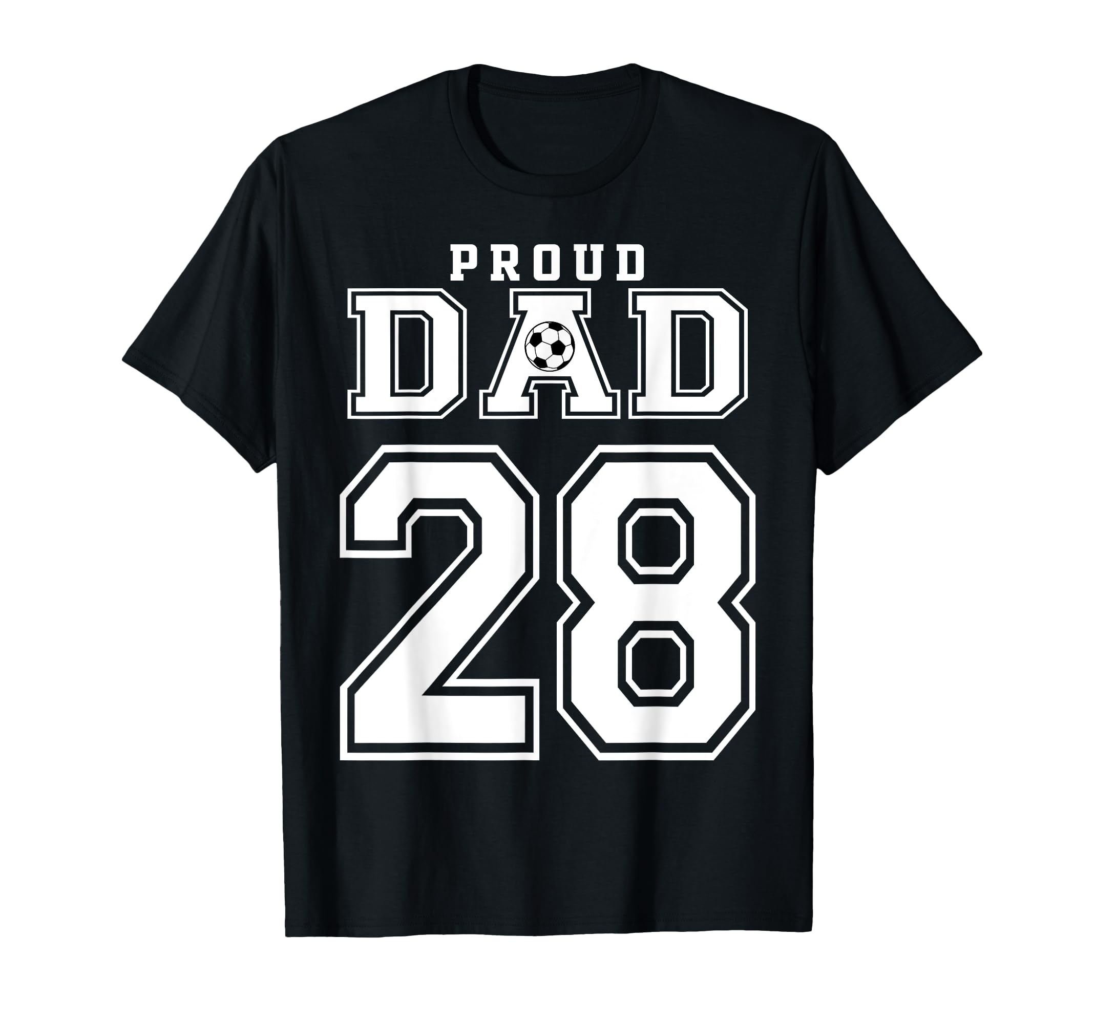 Number 28 Custom Proud Soccer Futbol T-Shirt - Unique Graphic Men Women - T-Shirt, Sweatshirt, Hoodie
