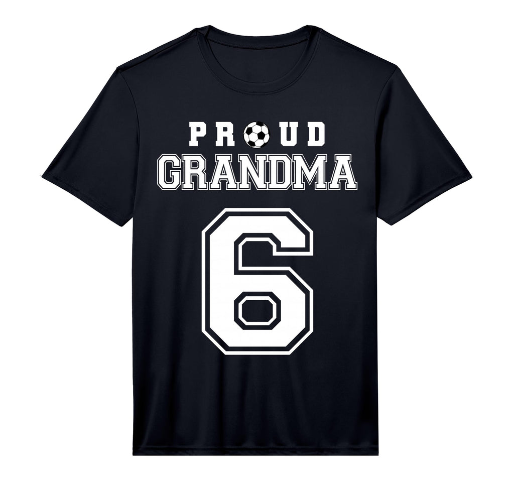 Number 6 Custom Proud Soccer Futbol T-Shirt - Fun Novelty Design Men Women - T-Shirt, Sweatshirt, Hoodie