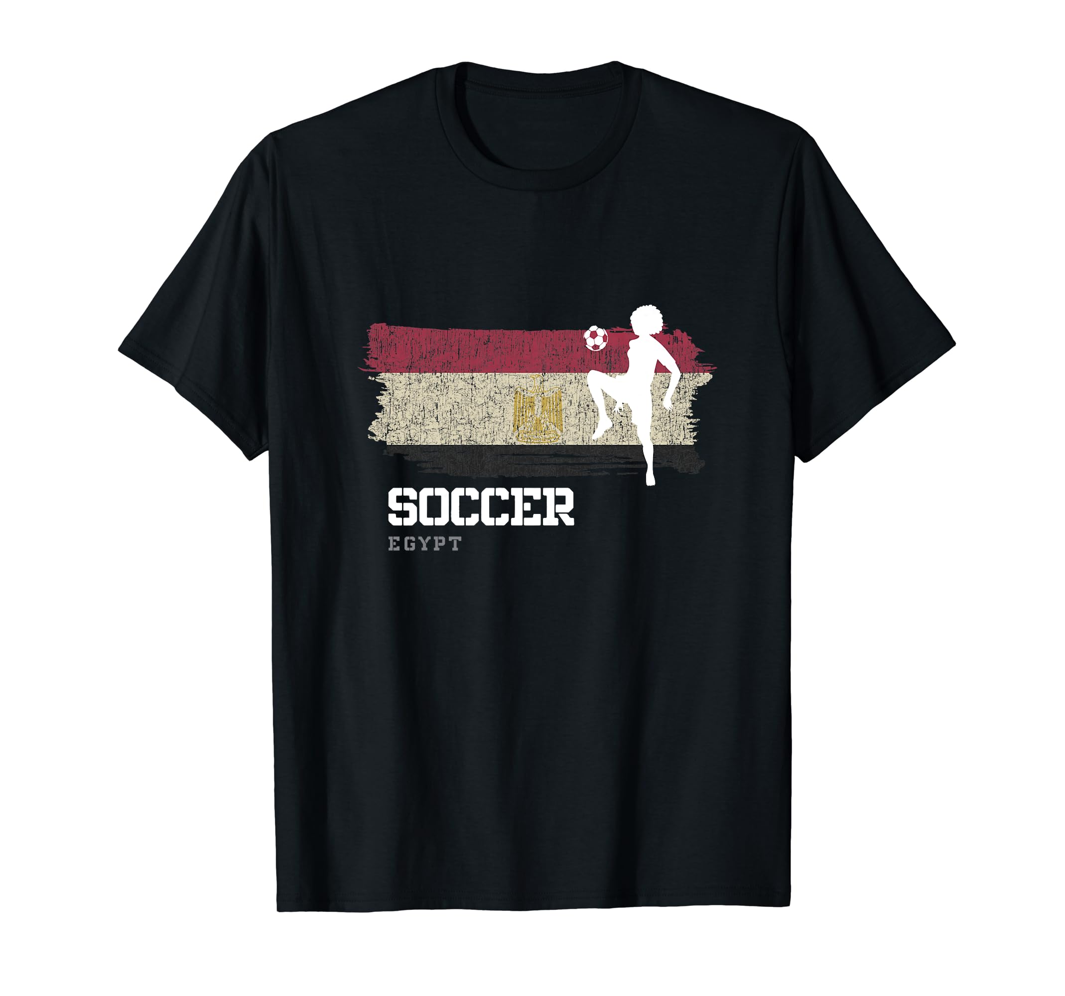 Soccer Egypt Flag Football Womens Soccer T-Shirt - Unique Graphic Unisex - T-Shirt, Sweatshirt, Hoodie