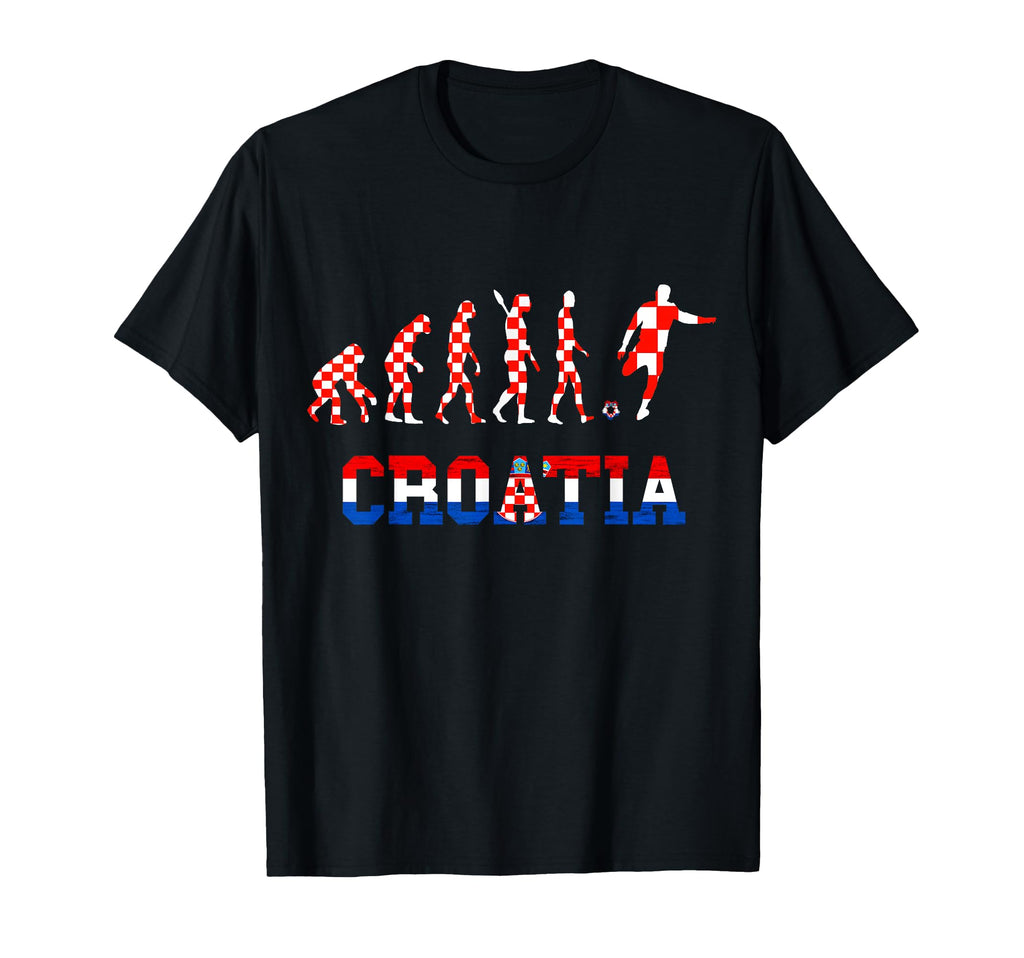 Croatia Evolution Hrvatska Soccer Team T-Shirt - Custom Art Print Unisex - T-Shirt, Sweatshirt, Hoodie