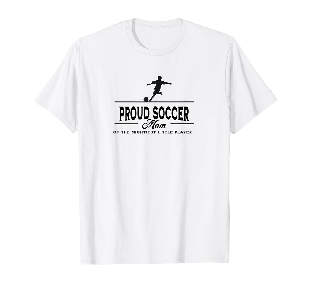 Proud Soccer Mom Son Silhouette Black T-Shirt - Minimalist Print Unisex - T-Shirt, Sweatshirt, Hoodie