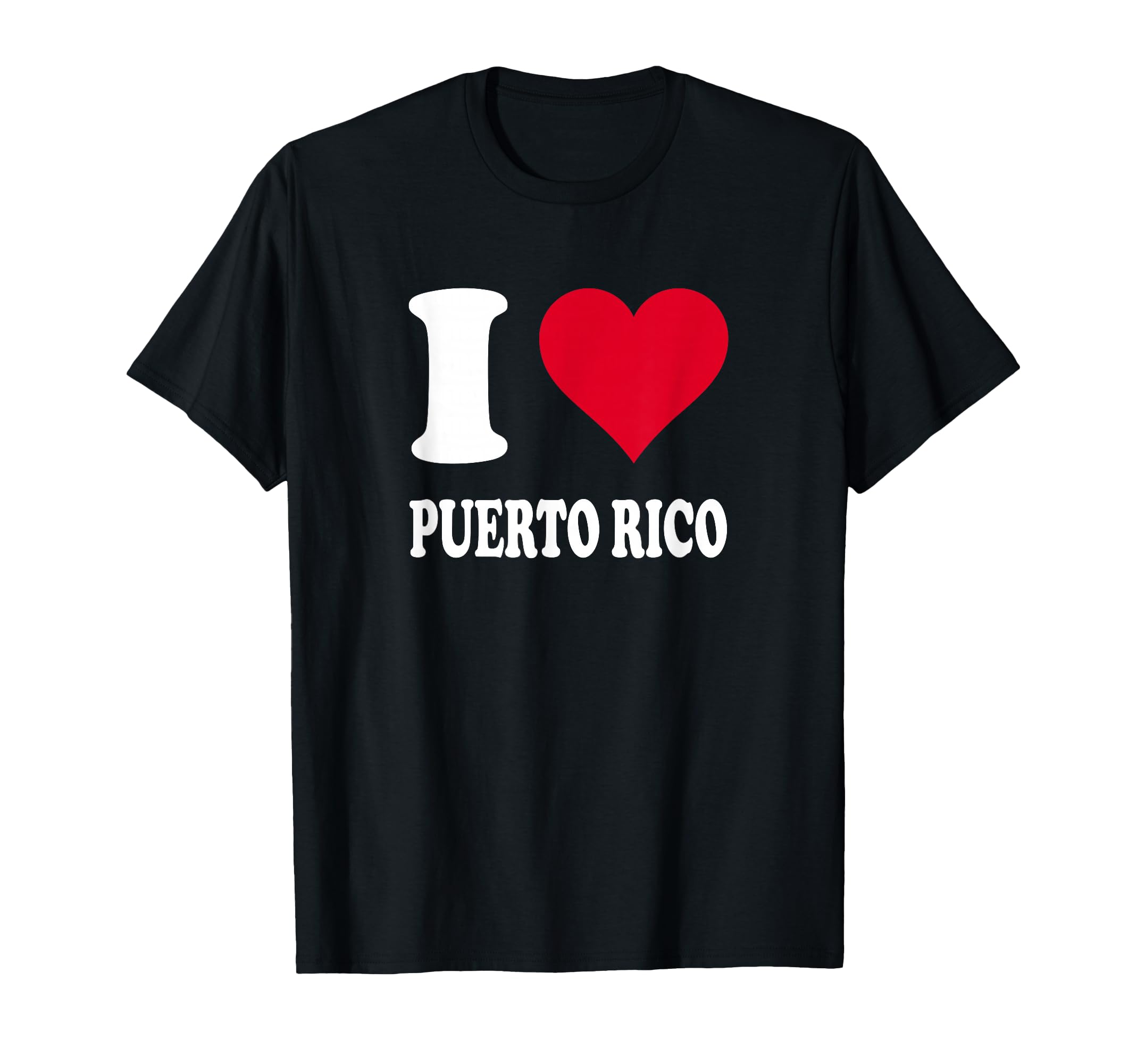 Red Heart I Love Puerto Rico T-Shirt - Novelty Apparel Men Women - T-Shirt, Sweatshirt, Hoodie