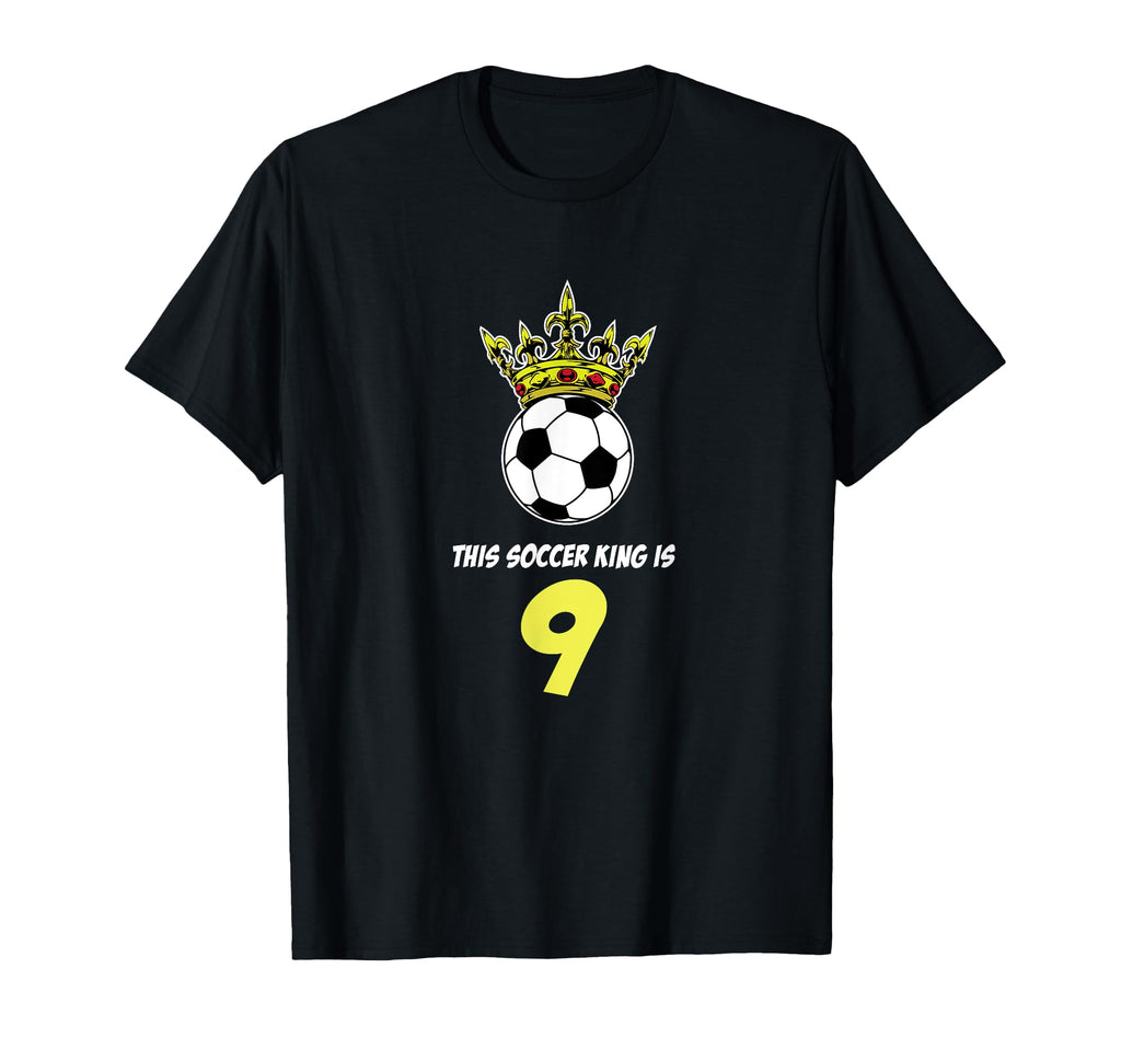 9 Year Old Soccer Birthday Party T-Shirt - Casual Everyday Wear for Adults - T-Shirt, Sweatshirt, Hoodie