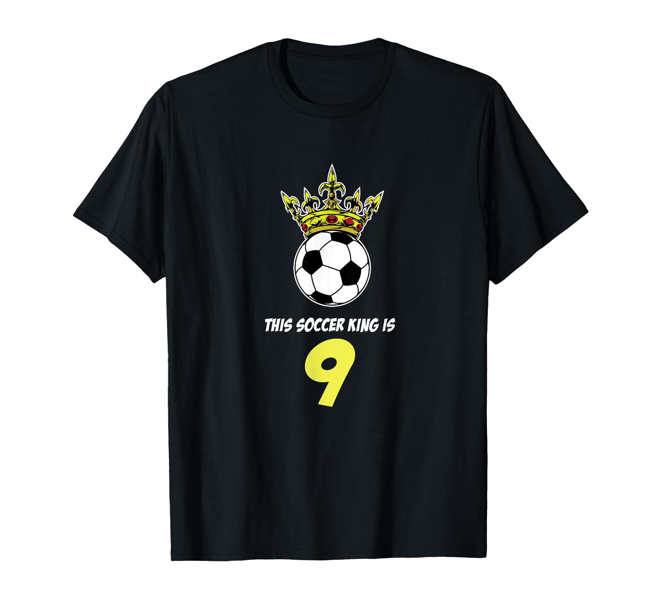 9 Year Old Soccer Birthday Party T-Shirt - Casual Everyday Wear for Adults - T-Shirt, Sweatshirt, Hoodie