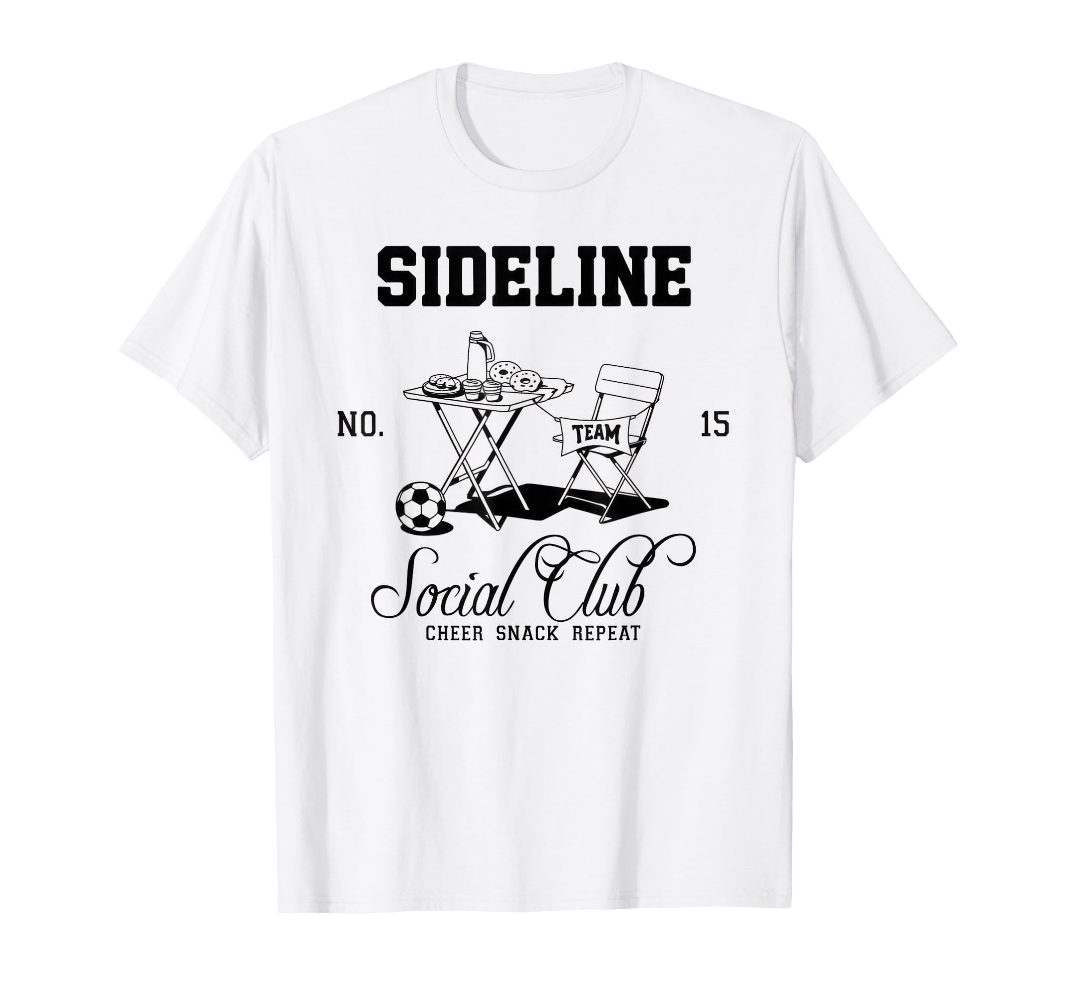 Sideline Social Club Soccer Mom Game T-Shirt - Custom Art Print Men Women - T-Shirt, Sweatshirt, Hoodie