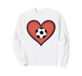 Soccer Love Heart Fans And Players Sweatshirt - Trendy Graphic Unisex - T-Shirt, Sweatshirt, Hoodie