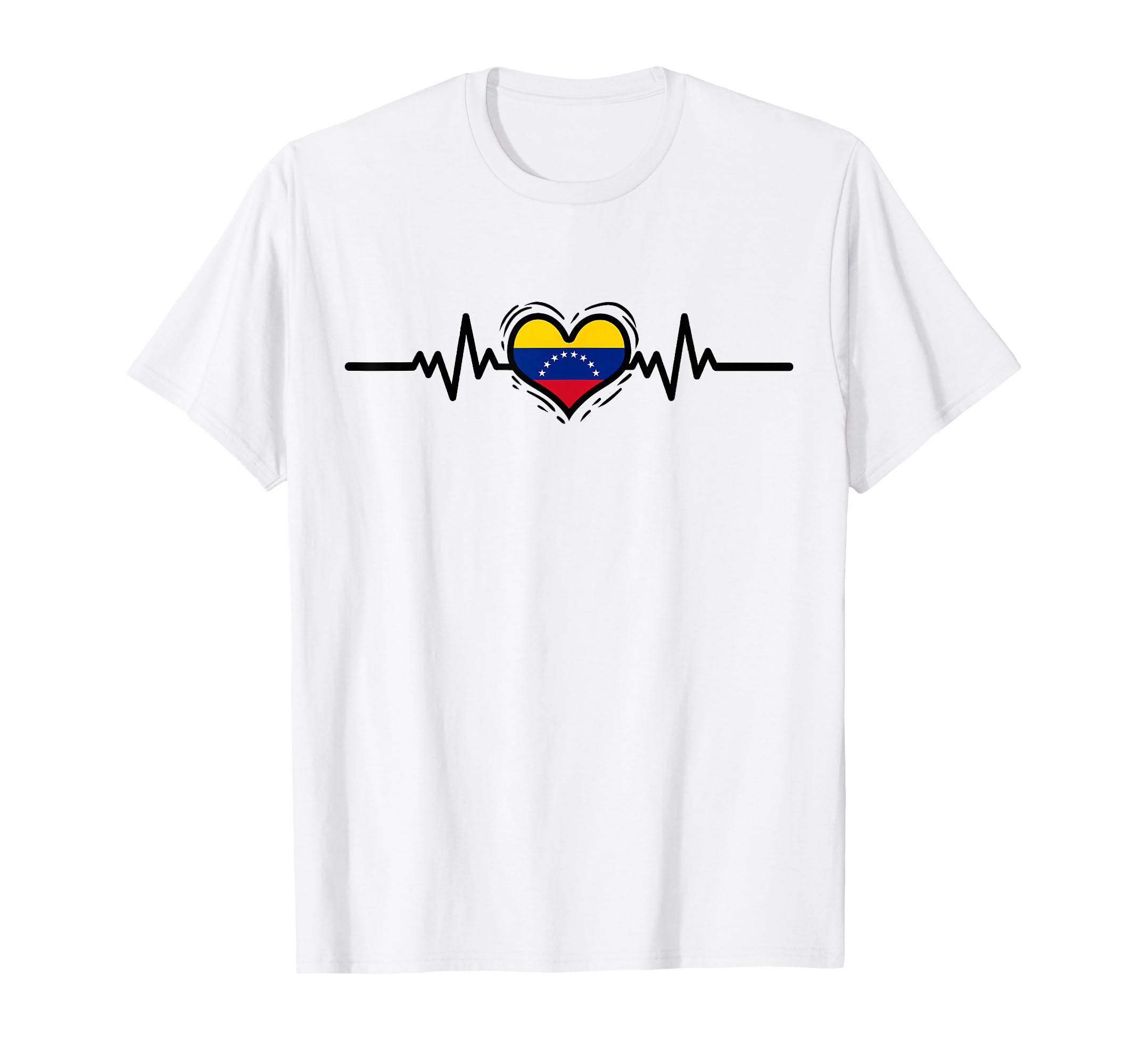 Heartbeat Venezuelan Roots T-Shirt - Aesthetic Graphic Men Women - T-Shirt, Sweatshirt, Hoodie
