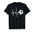 Soccer Heartbeat Ecg Ball Minimal T-Shirt - Minimalist Print for Adults - T-Shirt, Sweatshirt, Hoodie