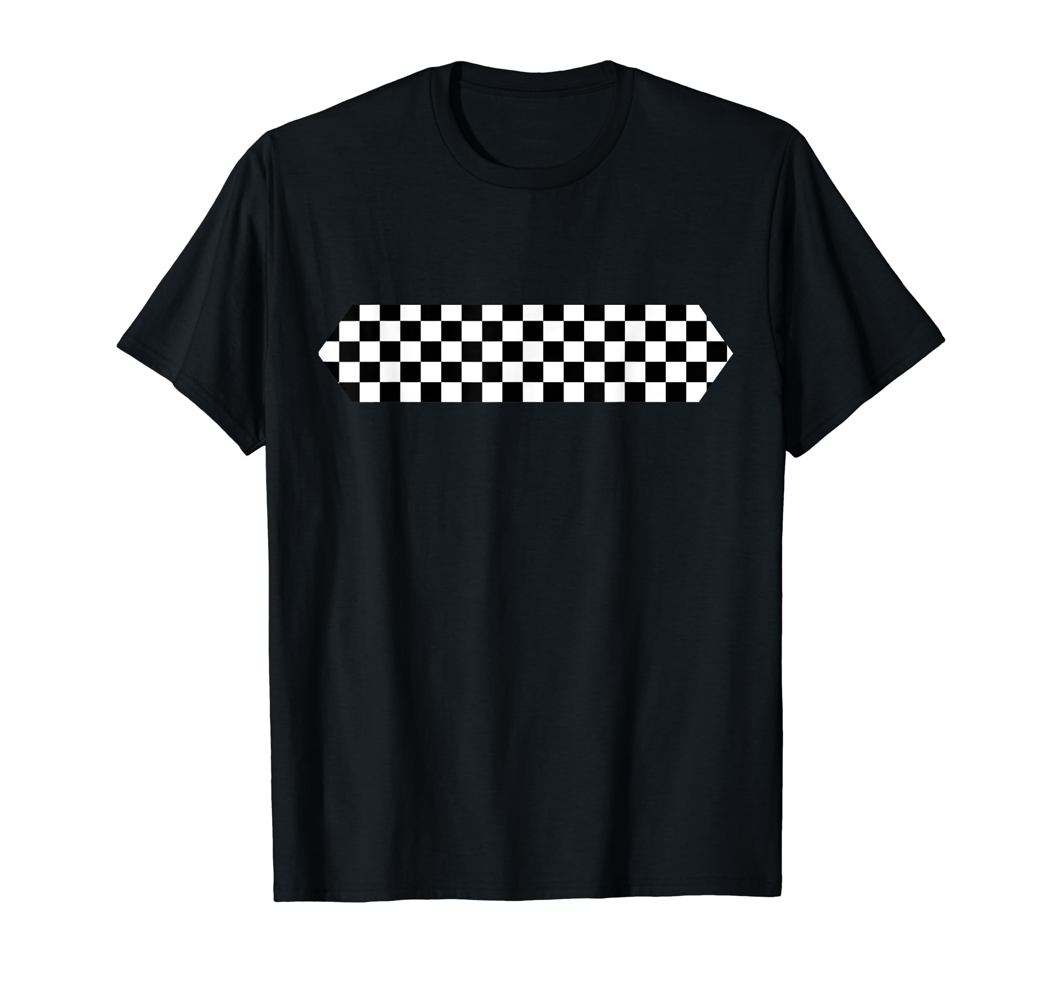 Checkered Checker Black White Teens T-Shirt - Graphic Print Men Women - T-Shirt, Sweatshirt, Hoodie