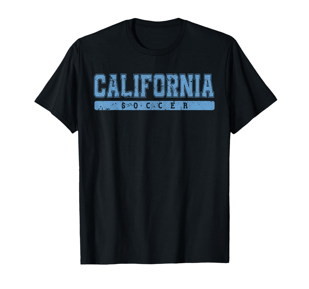 California Soccer Sky Blue Text T-Shirt - Trendy Graphic Unisex - T-Shirt, Sweatshirt, Hoodie