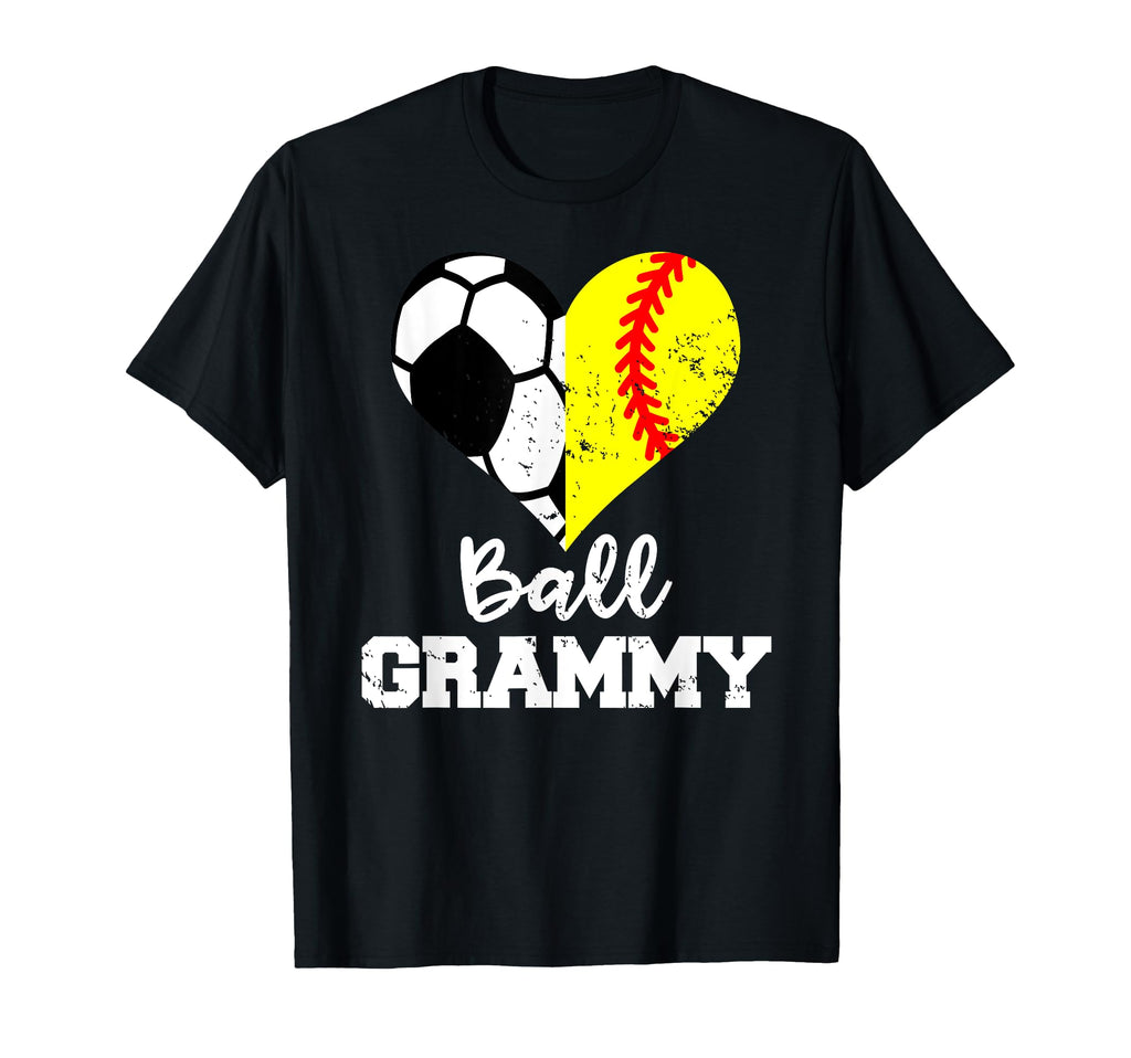Ball Grammy Heart Funny Soccer Softball T-Shirt - Trendy Graphic Men Women - T-Shirt, Sweatshirt, Hoodie