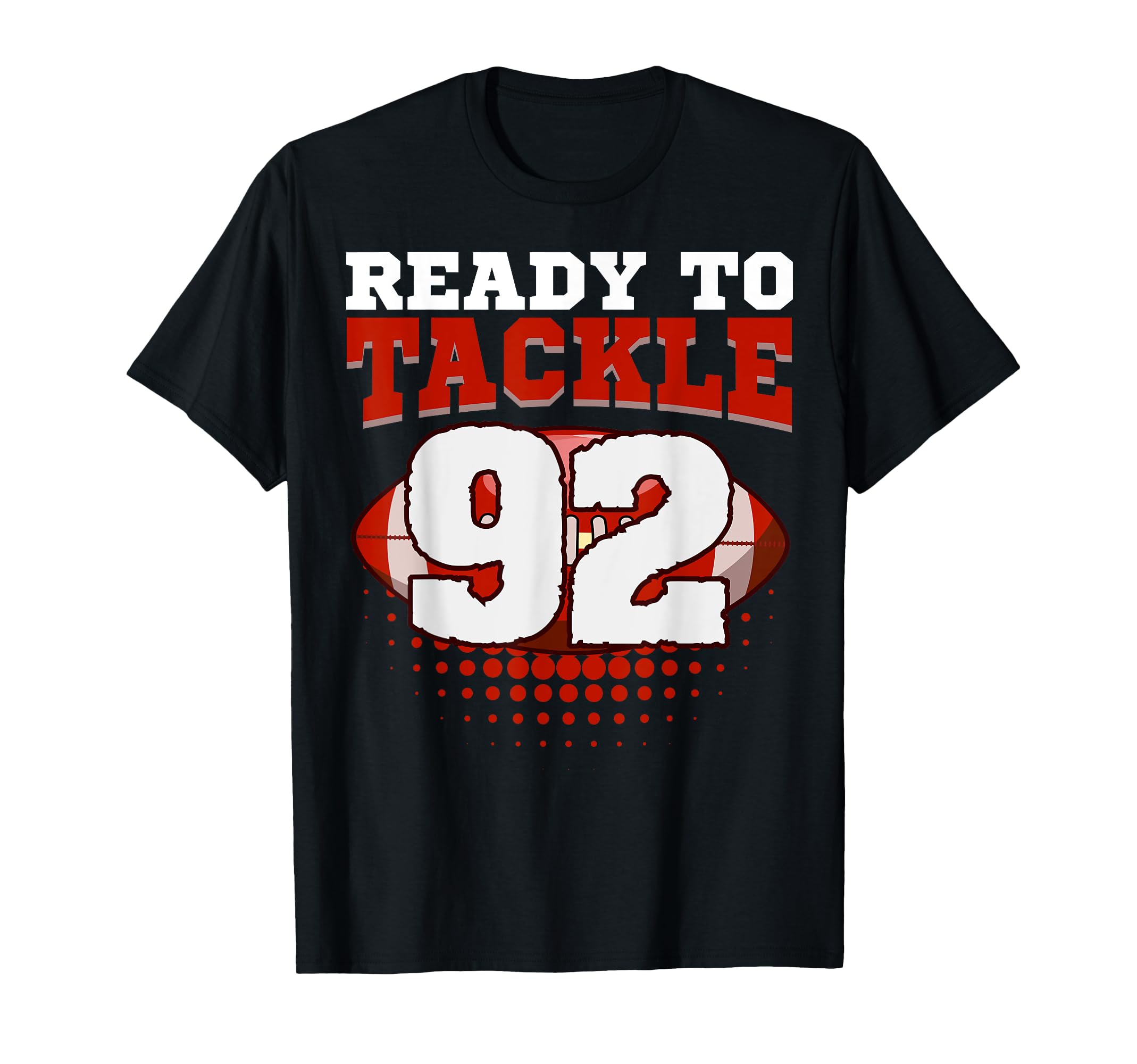 Football 92Nd Birthday Player T-Shirt - Fun Novelty Design Men Women - T-Shirt, Sweatshirt, Hoodie