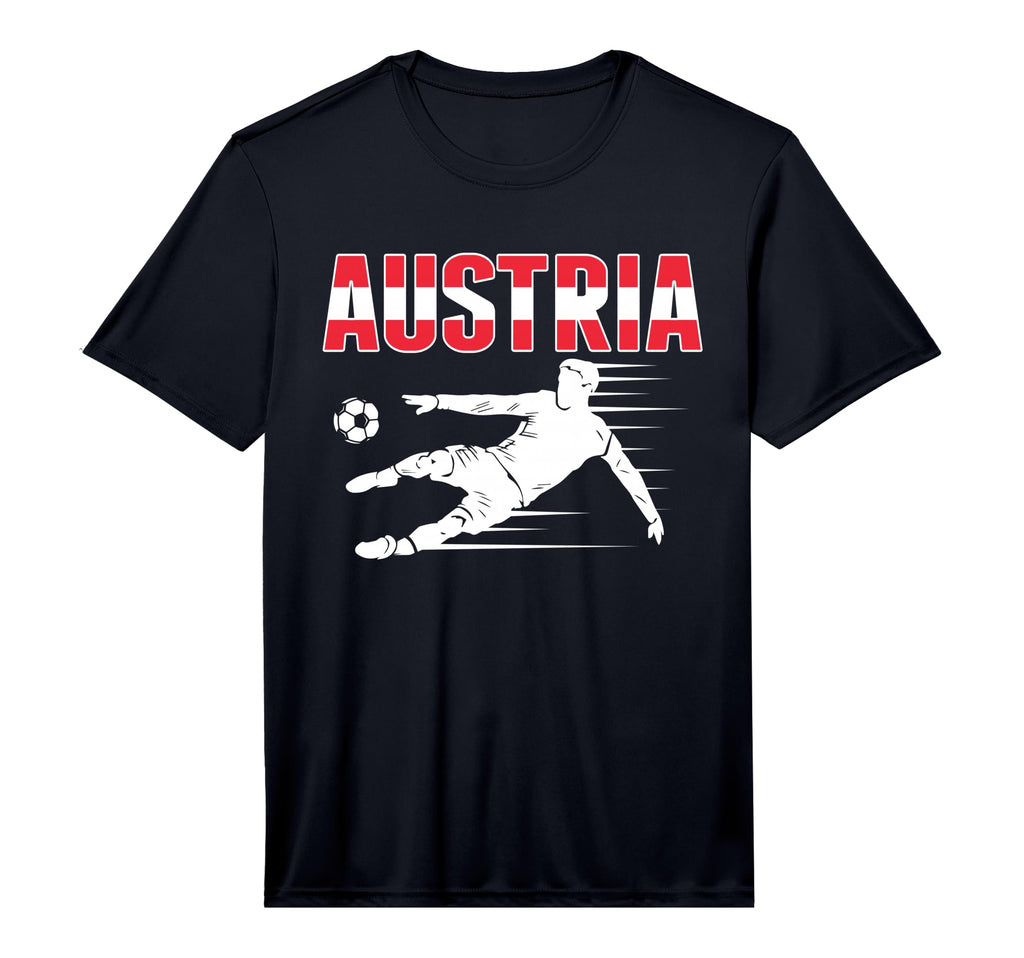 Austria Soccer Fans Jersey Austrian T-Shirt - Custom Art Print Unisex - T-Shirt, Sweatshirt, Hoodie