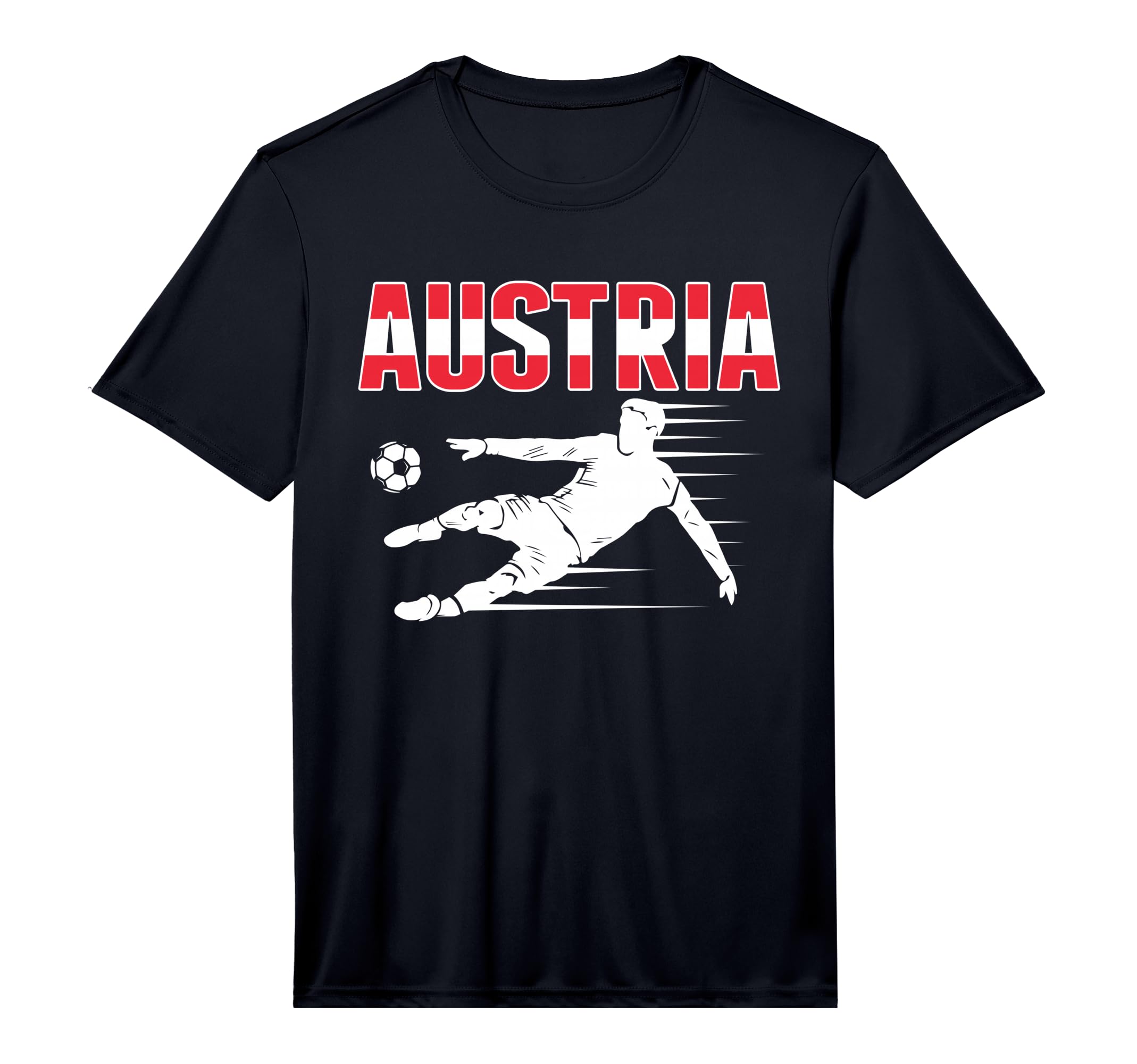 Austria Soccer Fans Jersey Austrian T-Shirt - Custom Art Print Unisex - T-Shirt, Sweatshirt, Hoodie