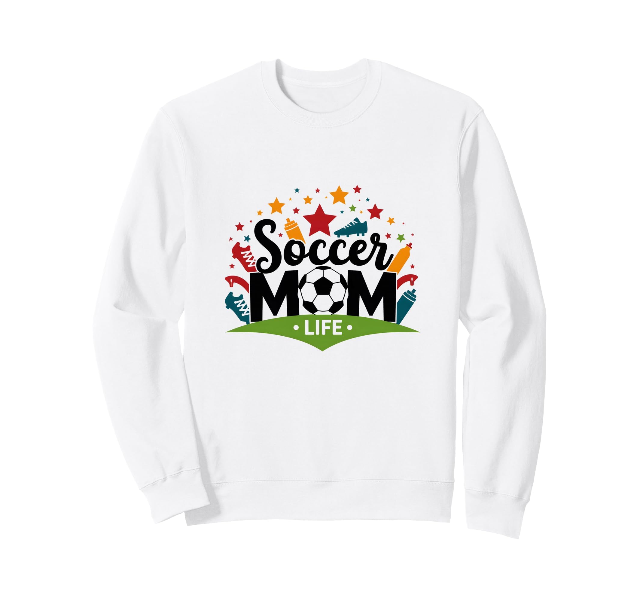 Soccer Mom Life Womens Sports Parent Sweatshirt - Trendy Graphic Unisex - T-Shirt, Sweatshirt, Hoodie