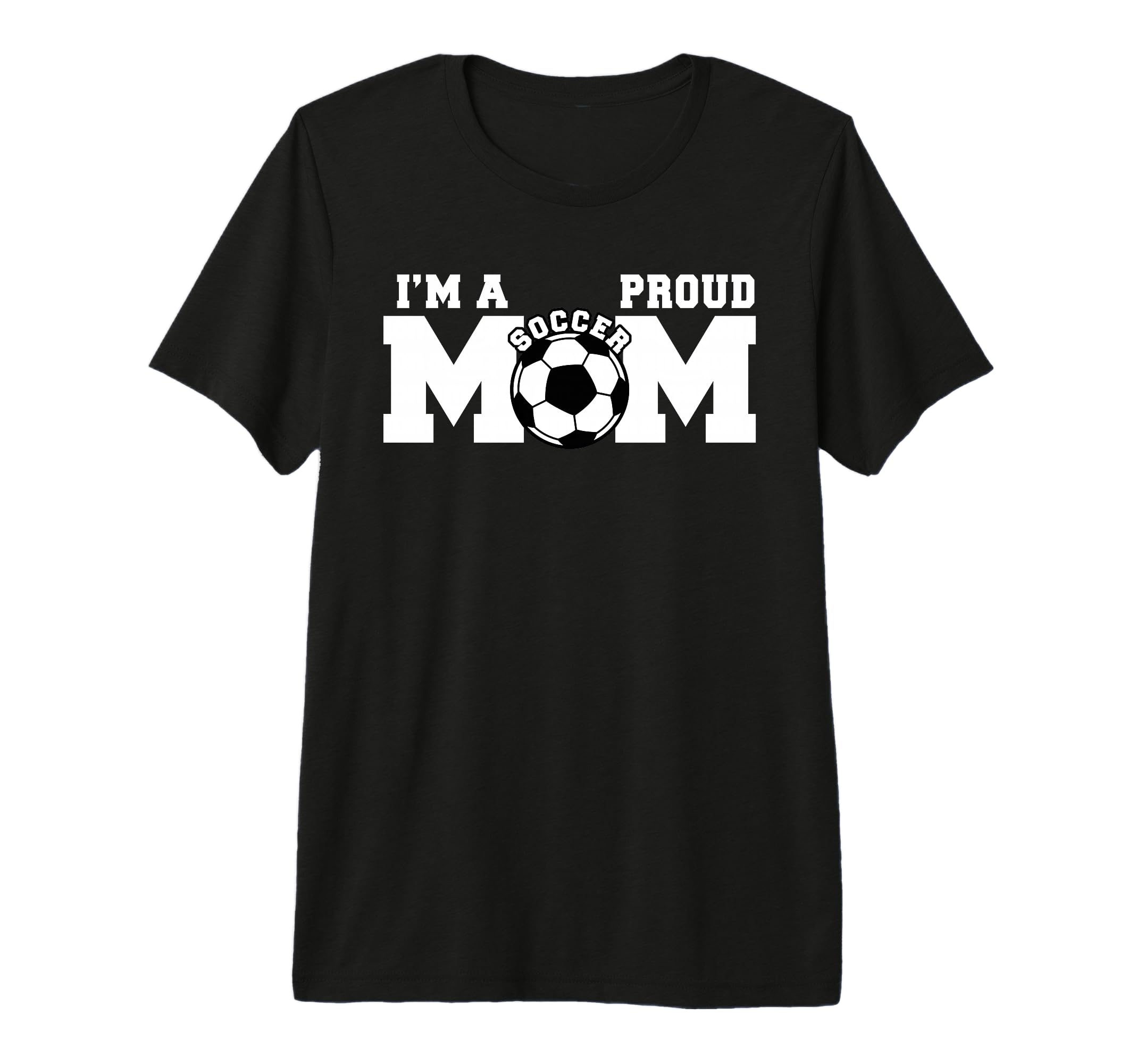 Im Proud Mom Funny Soccer Mom Tri Blend T-Shirt - Unique Graphic Men Women - T-Shirt, Sweatshirt, Hoodie