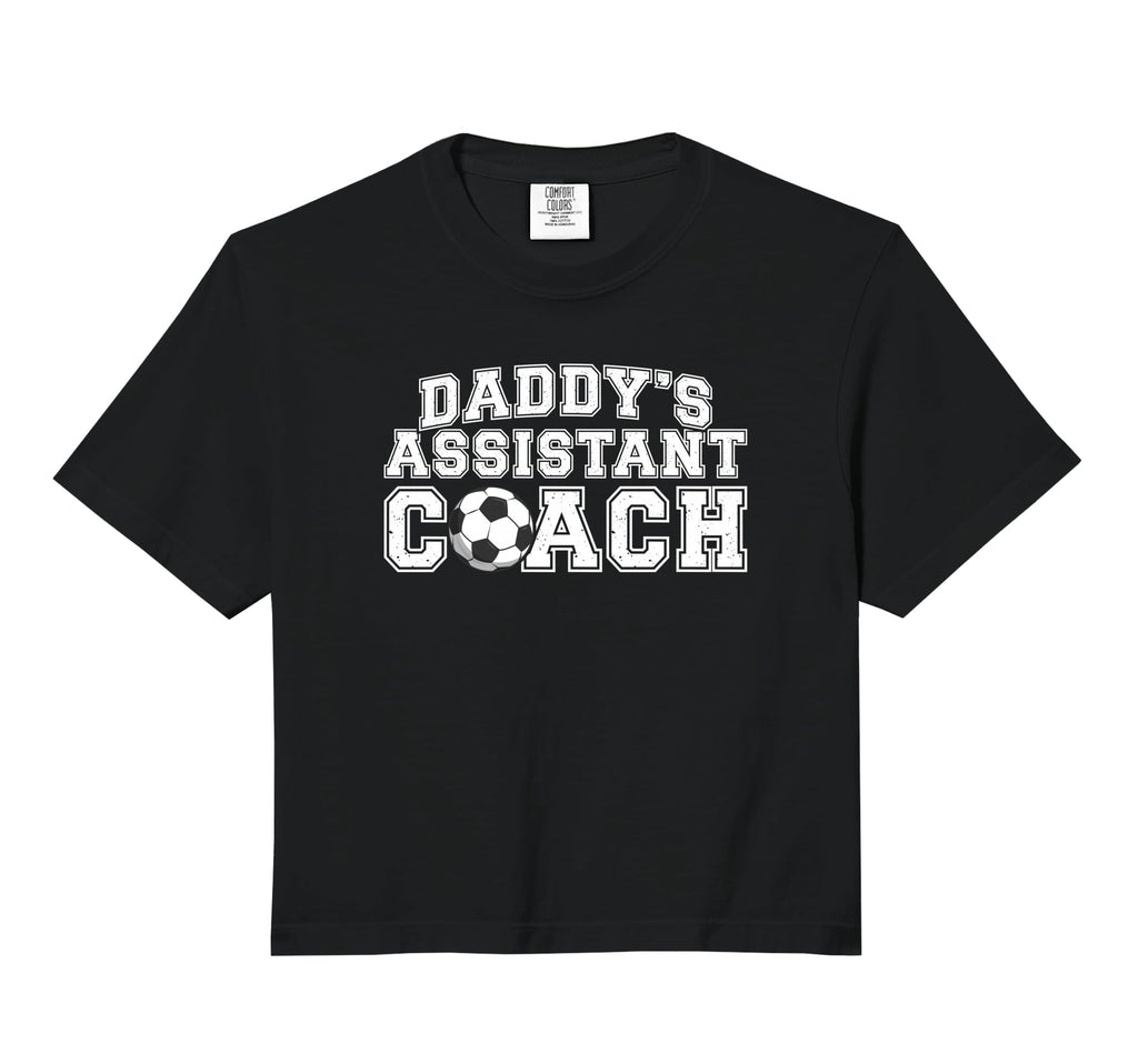 Daddys Assistant Coach Soccer Sweatshirt - Minimalist Print for Adults - T-Shirt, Sweatshirt, Hoodie