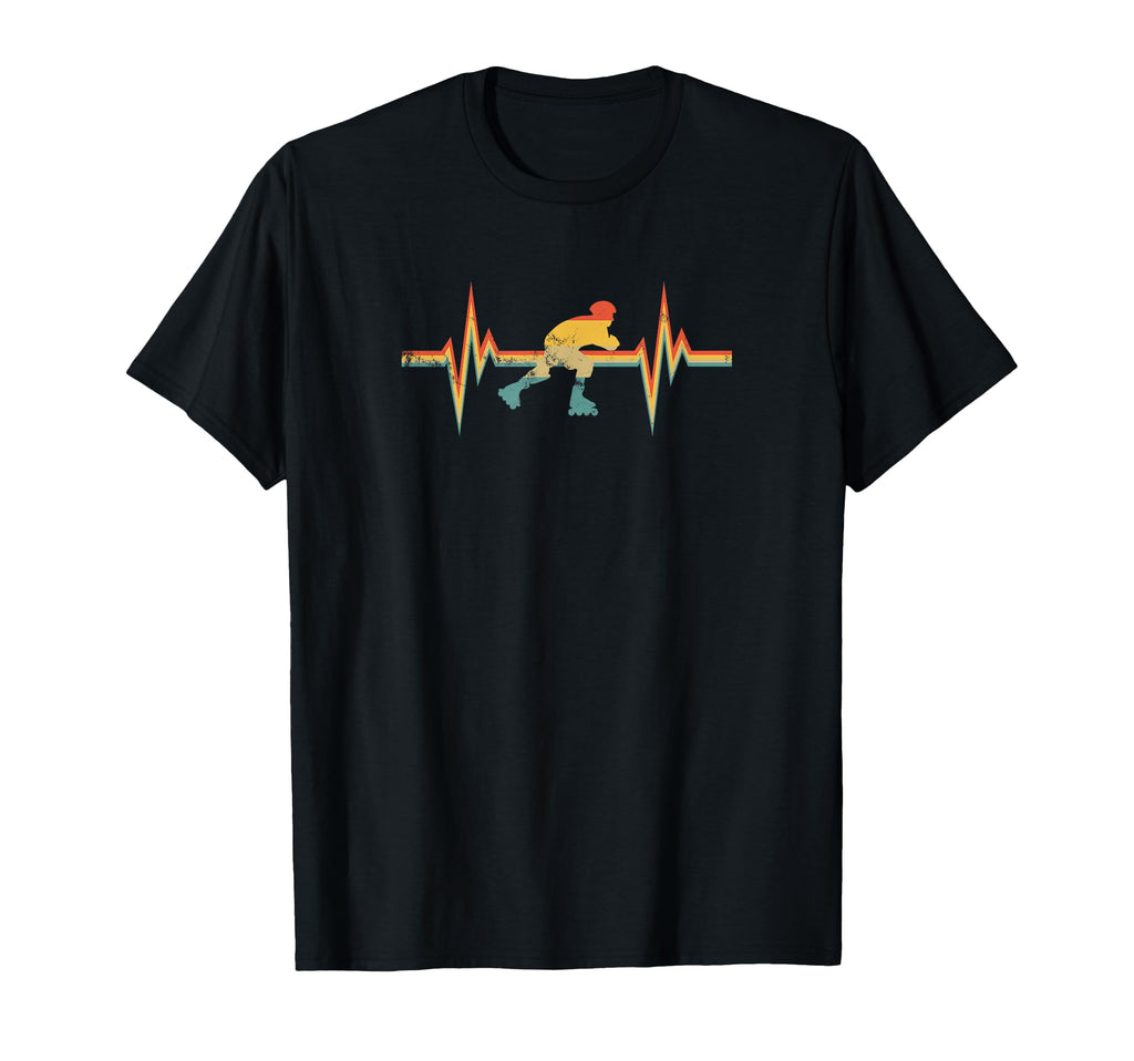 Roller Skating Heartbeat Inline Skating T-Shirt - Streetwear Style Unisex - T-Shirt, Sweatshirt, Hoodie