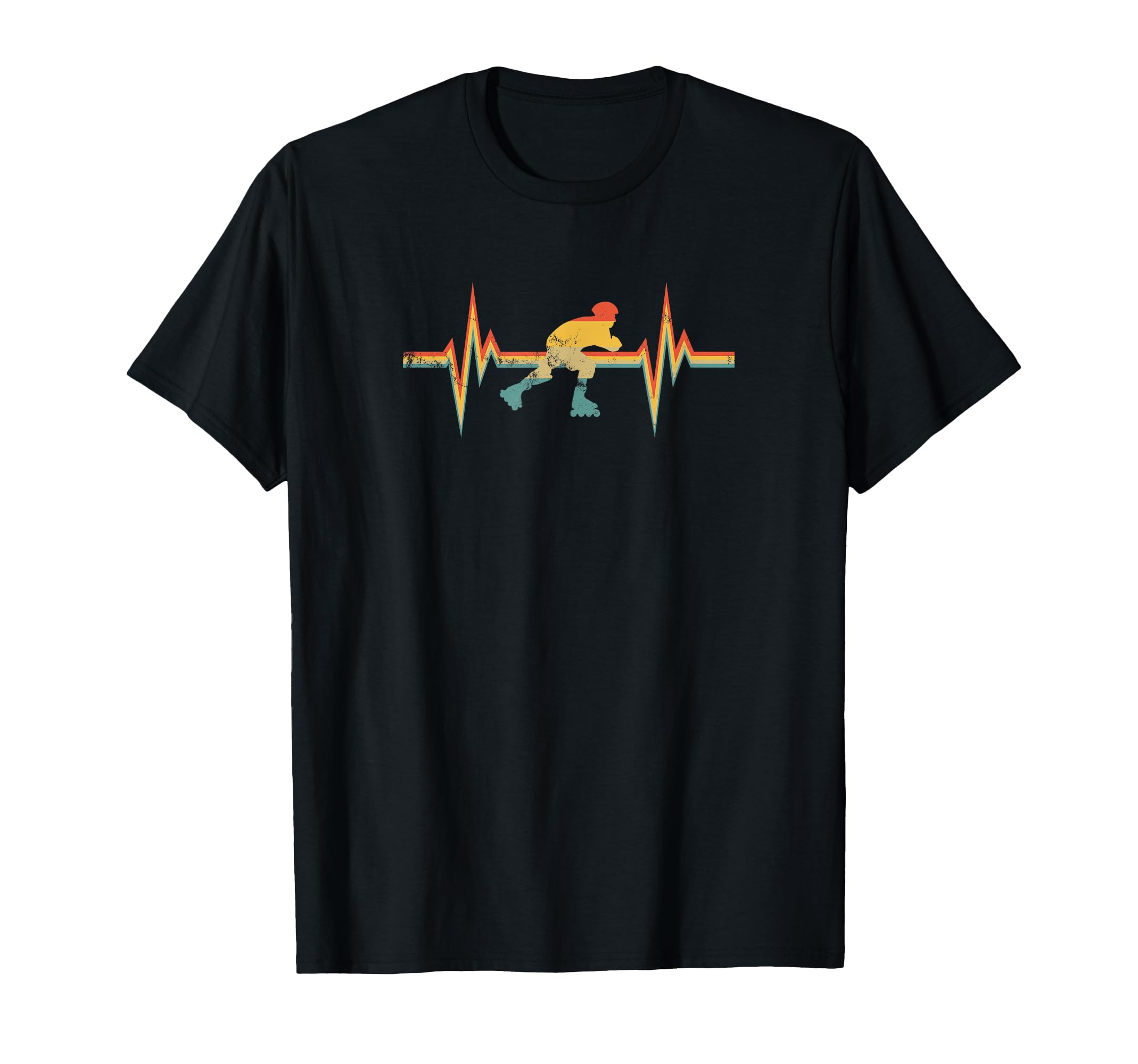 Roller Skating Heartbeat Inline Skating T-Shirt - Streetwear Style Unisex - T-Shirt, Sweatshirt, Hoodie