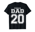 Number 20 Custom Proud Soccer Futbol Dad T-Shirt - Streetwear Style Unisex - T-Shirt, Sweatshirt, Hoodie