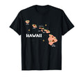 Map Souvenir Hawaiian Islands T-Shirt - Unique Graphic Unisex - T-Shirt, Sweatshirt, Hoodie