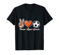 Peace Love Soccer Funny Soccer Player T-Shirt - Trendy Graphic for Adults - T-Shirt, Sweatshirt, Hoodie