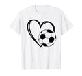 Soccer Ball Heart Soccer Mom Soccer Lover T-Shirt - Trendy Graphic Unisex - T-Shirt, Sweatshirt, Hoodie