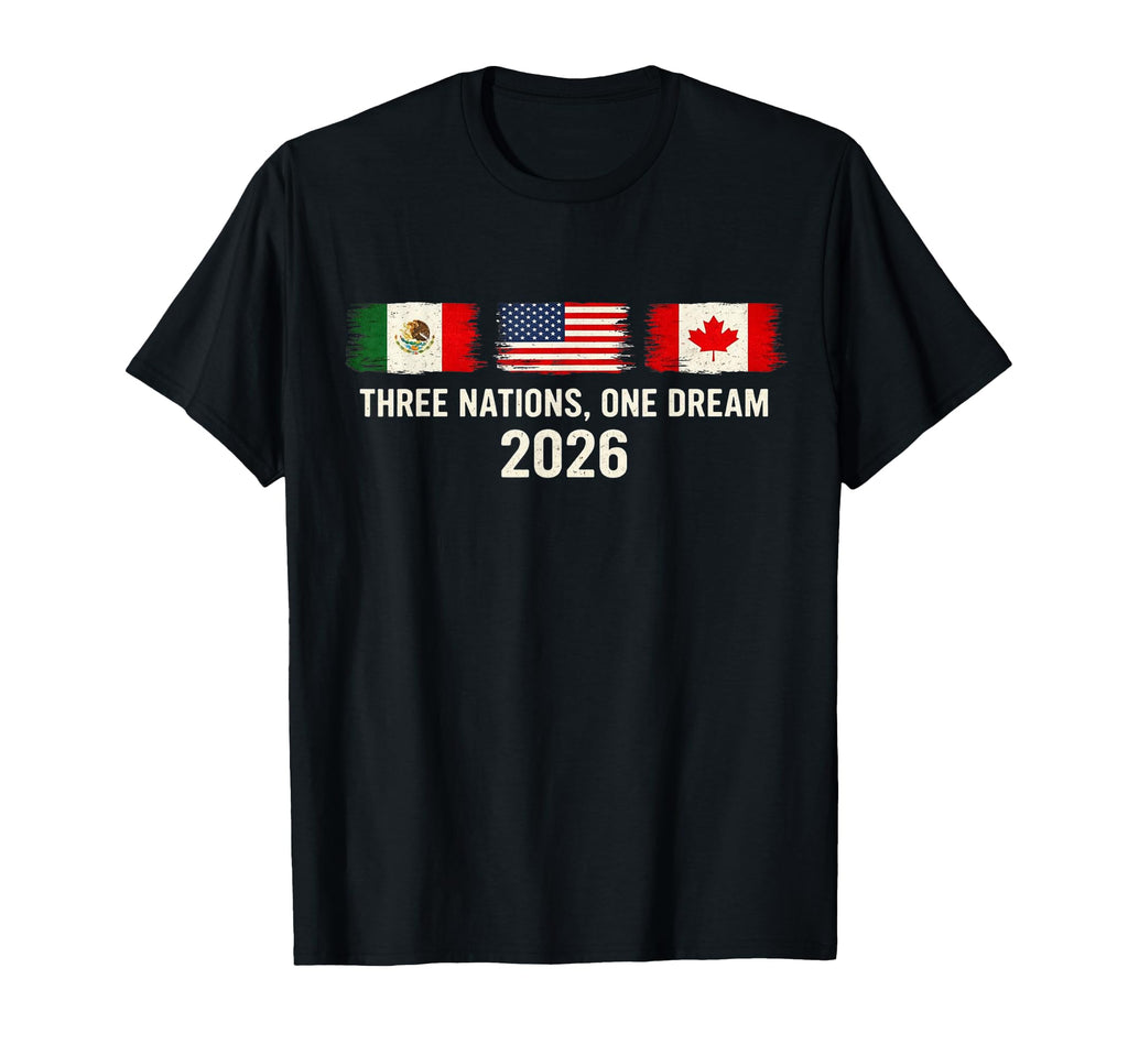 Host Canada Mexico Usa Three Nations T-Shirt - Graphic Print for Adults - T-Shirt, Sweatshirt, Hoodie