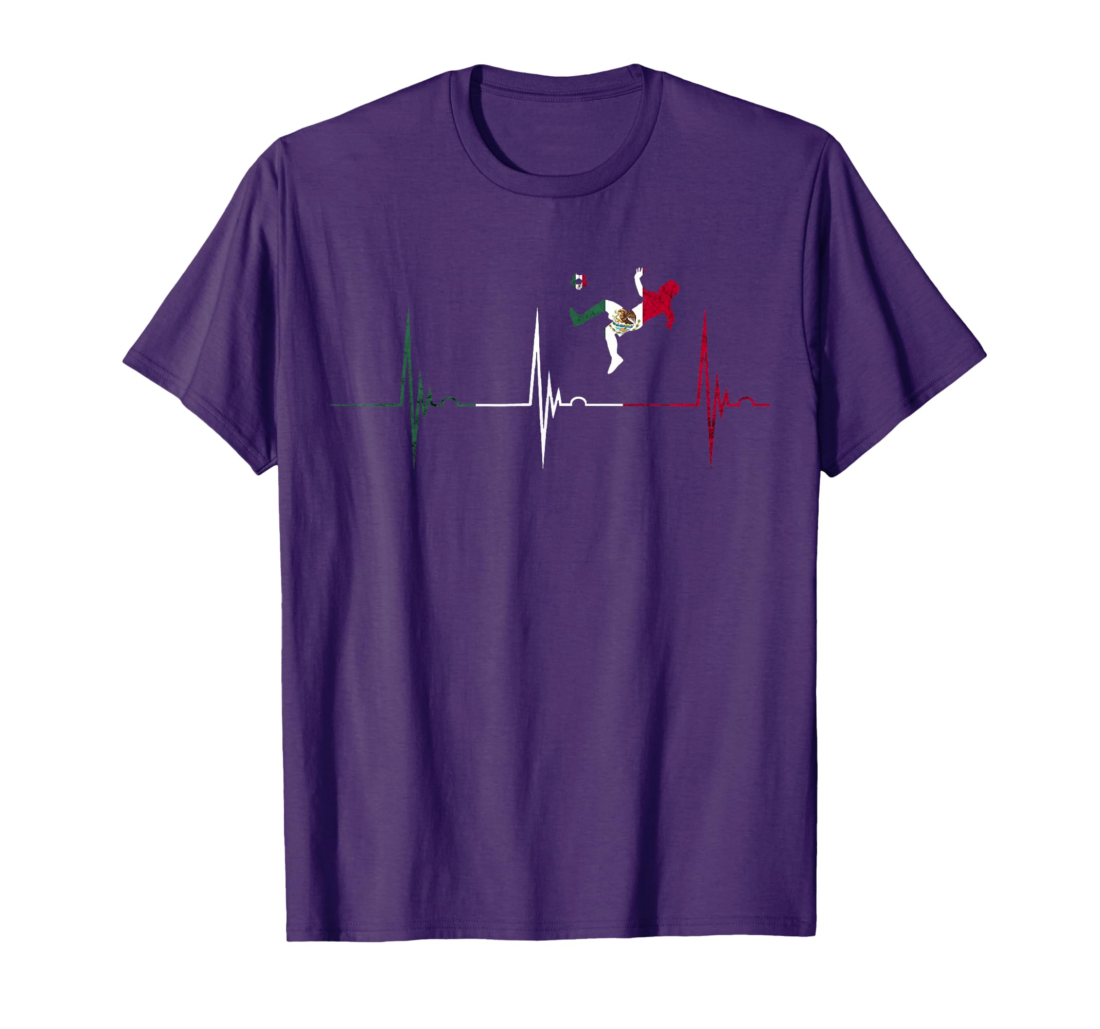 Mexican Pride Heartbeat Ekg Pulse T-Shirt - Streetwear Style Unisex - T-Shirt, Sweatshirt, Hoodie