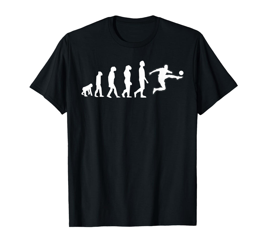 Human Evolution Ends Soccer Player Kick T-Shirt - Minimalist Print Unisex - T-Shirt, Sweatshirt, Hoodie