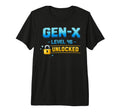 Gen X Level 46 Unlocked Gamer Birthday T-Shirt - Graphic Print for Adults - T-Shirt, Sweatshirt, Hoodie