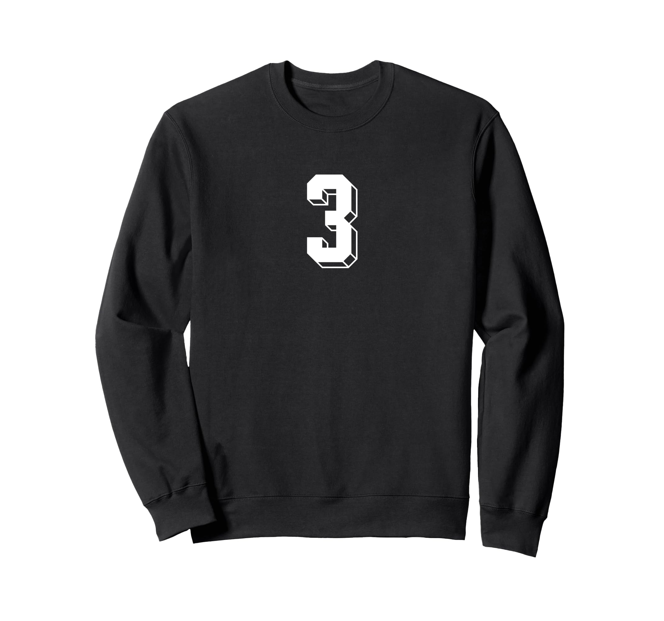 Number 3 80S 90S Soccer Team Jersey Sweatshirt - Novelty Apparel Unisex - T-Shirt, Sweatshirt, Hoodie