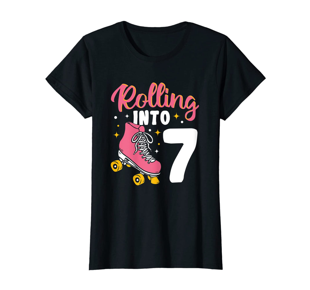 Rolling Into 7 Skating Roller Derby T-Shirt - Unique Graphic for Adults - T-Shirt, Sweatshirt, Hoodie