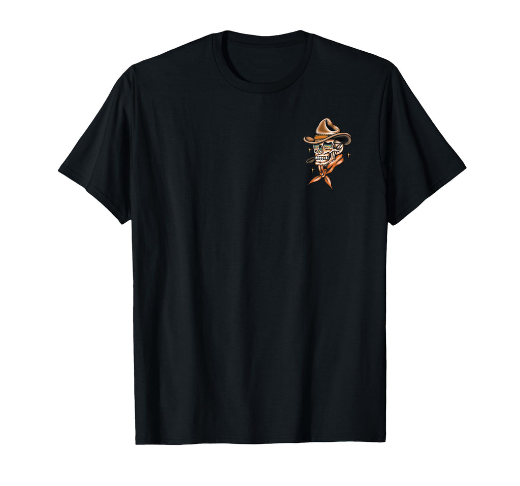 Cowboy American Traditional Tattoo T-Shirt - Fun Novelty Design Men Women - T-Shirt, Sweatshirt, Hoodie