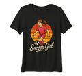 Soccer Soccer Playing Tri Blend T-Shirt - Fun Novelty Design for Adults - T-Shirt, Sweatshirt, Hoodie
