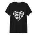 Heart Shaped Soccer Ball Tri Blend T-Shirt - Custom Art Print for Adults - T-Shirt, Sweatshirt, Hoodie