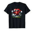 My Heart Playing Soccer Valentines T-Shirt - Unique Graphic Unisex - T-Shirt, Sweatshirt, Hoodie
