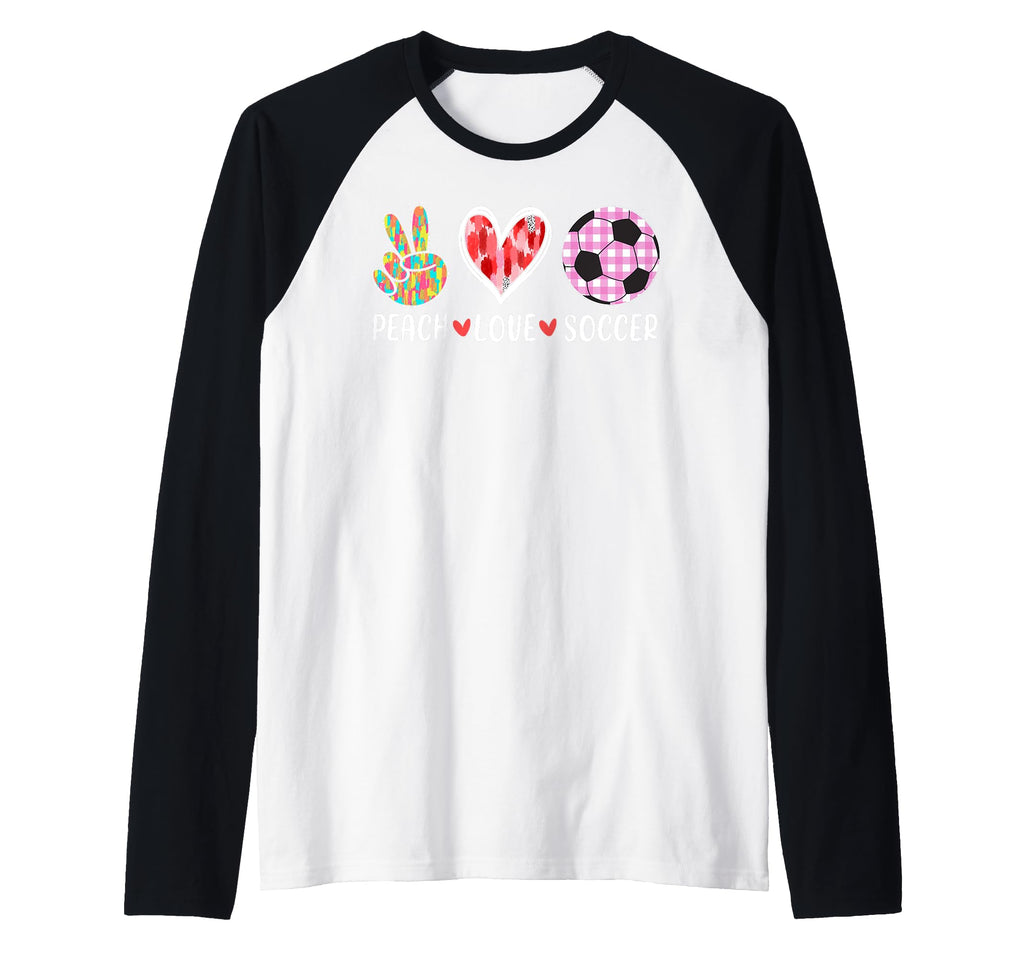 Peach Love Soccer Peace Heart Gift Sweatshirt - Graphic Print Men Women - T-Shirt, Sweatshirt, Hoodie