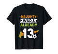 Naughty Wild Already 13 Birthday Soccer T-Shirt - Unique Graphic Men Women - T-Shirt, Sweatshirt, Hoodie
