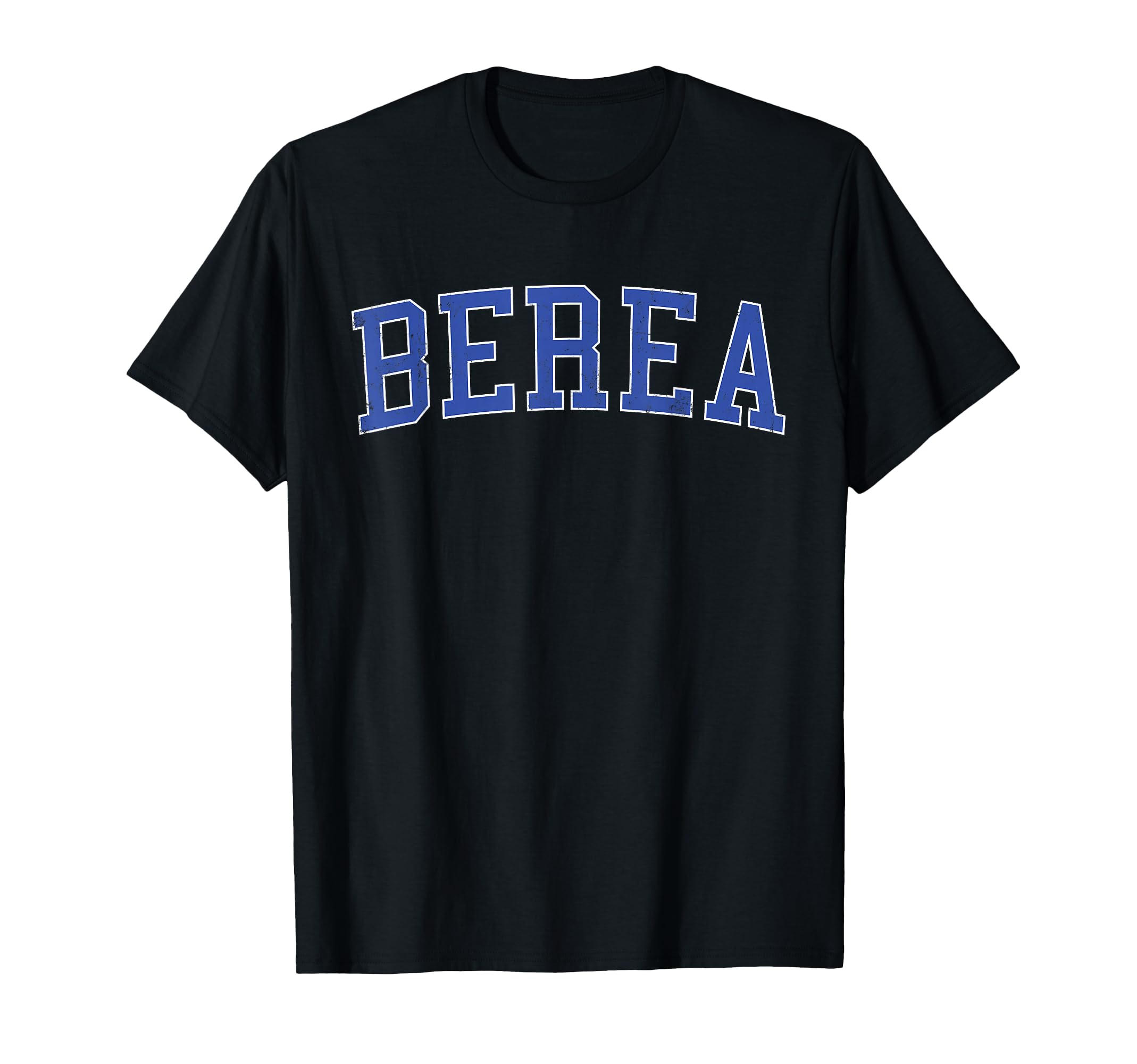 Berea Sc Distressed Blue Varsity T-Shirt - Aesthetic Graphic Men Women - T-Shirt, Sweatshirt, Hoodie