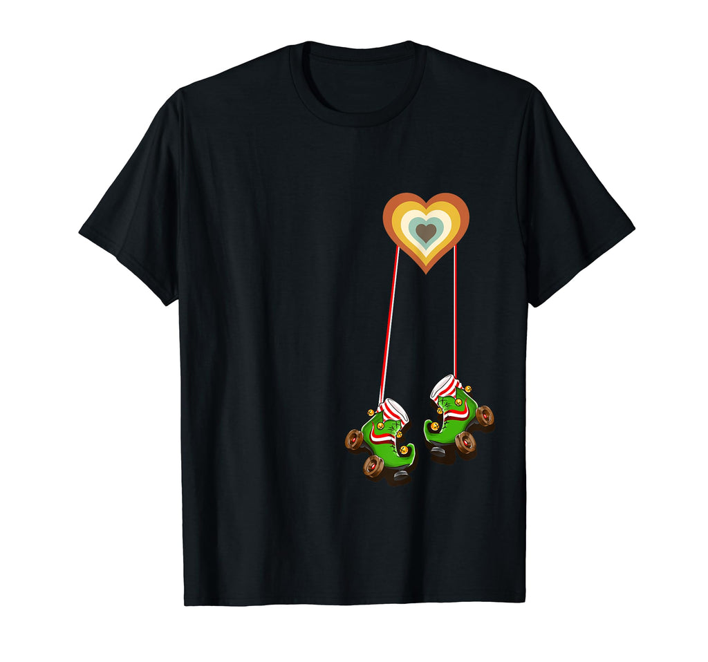 70S Elf Pocket Heart Roller T-Shirt - Graphic Print Men Women - T-Shirt, Sweatshirt, Hoodie