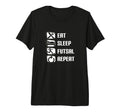 Eat Sleep Futsal Repeat Funny Futsal Tri T-Shirt - Unique Graphic Unisex - T-Shirt, Sweatshirt, Hoodie