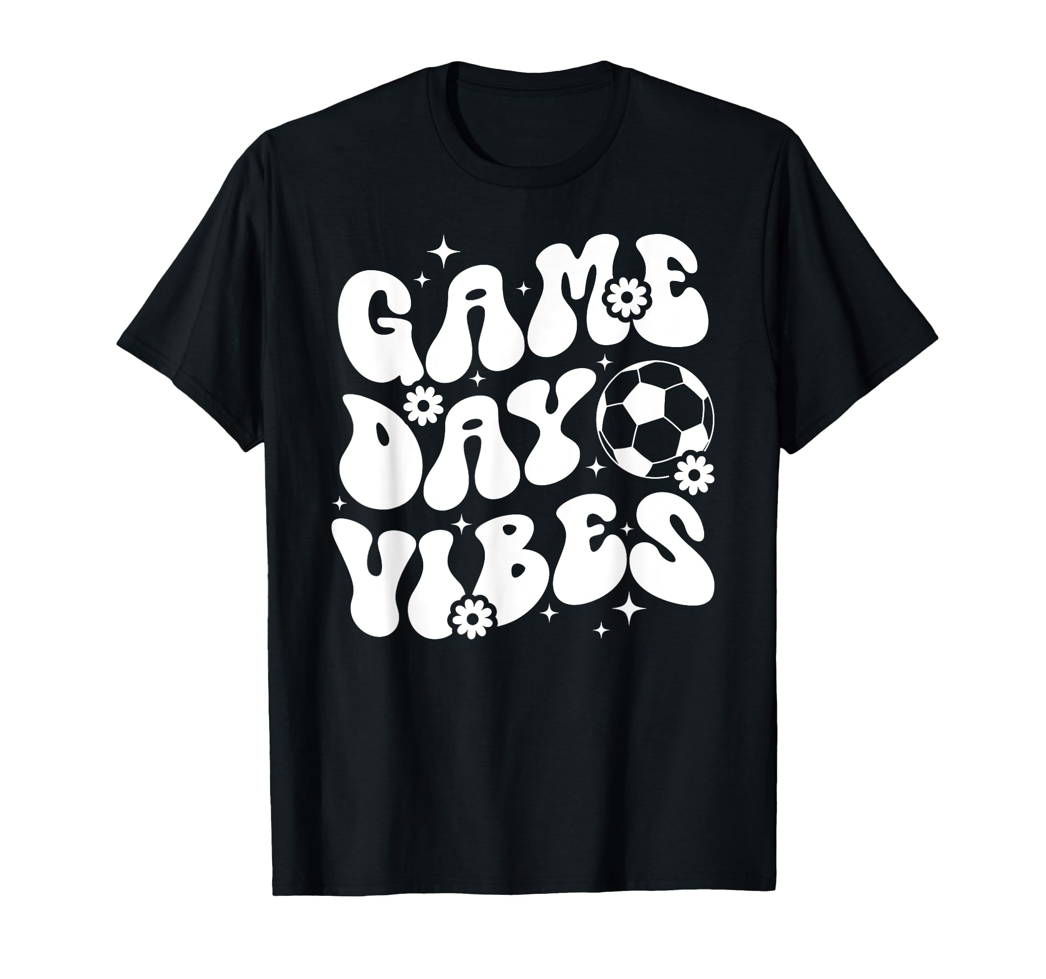 Groovy Soccer Game Day Vibes Game T-Shirt - Casual Everyday Wear Men Women - T-Shirt, Sweatshirt, Hoodie