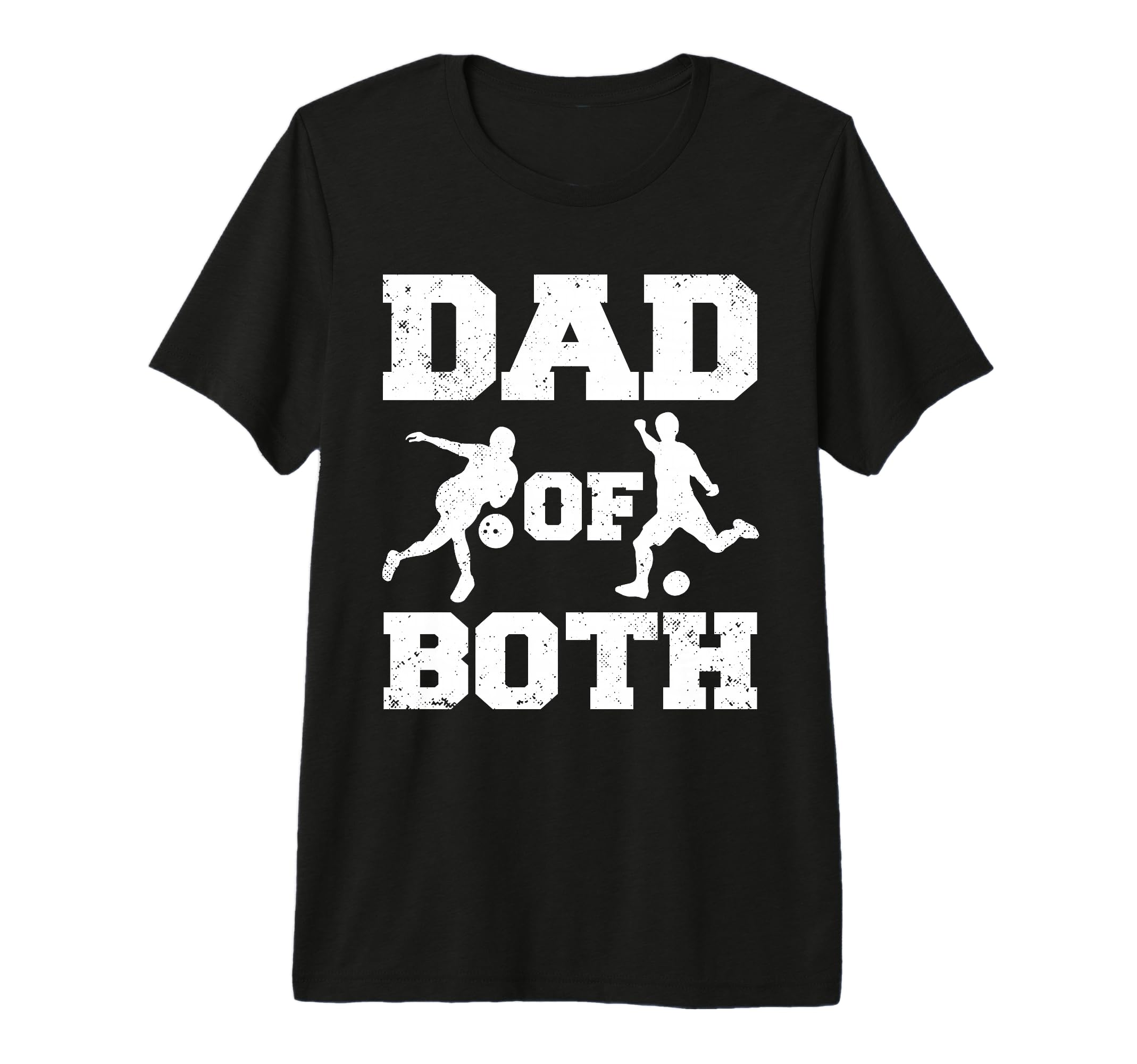 Mens Dad Both Funny Bowling Soccer Dad T-Shirt - Graphic Print for Adults - T-Shirt, Sweatshirt, Hoodie