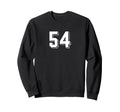 Number 54 80S 90S Soccer Team Jersey Sweatshirt - Graphic Print Unisex - T-Shirt, Sweatshirt, Hoodie