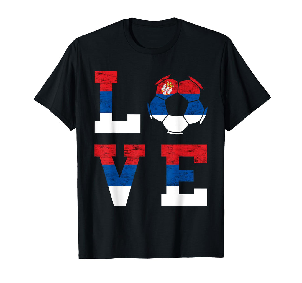 Serbian Soccer Team Love Serbian Flag T-Shirt - Graphic Print Men Women - T-Shirt, Sweatshirt, Hoodie